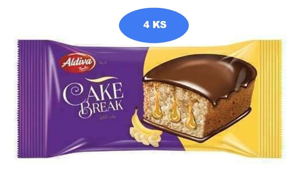 Aldiva Cake Break banán 40g (4 ks)